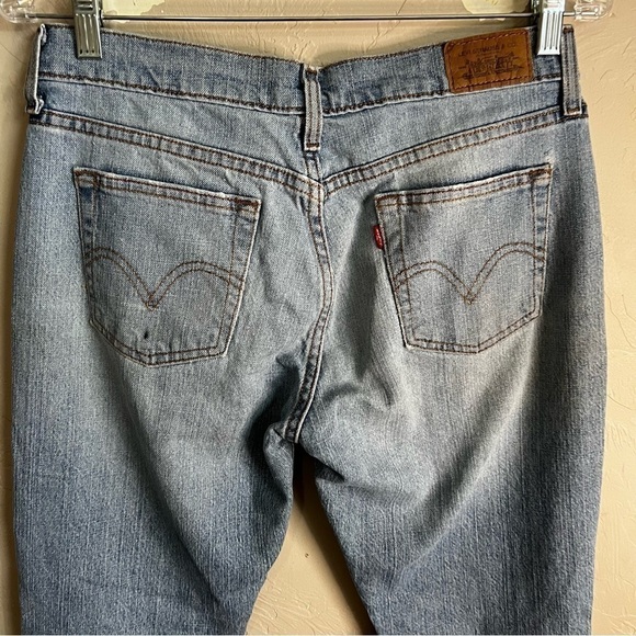 Levi’s 505s Straight Distressed Short Denim Jeans - Picture 11 of 13